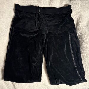 Hanes Black Velour Wide Leg Trousers